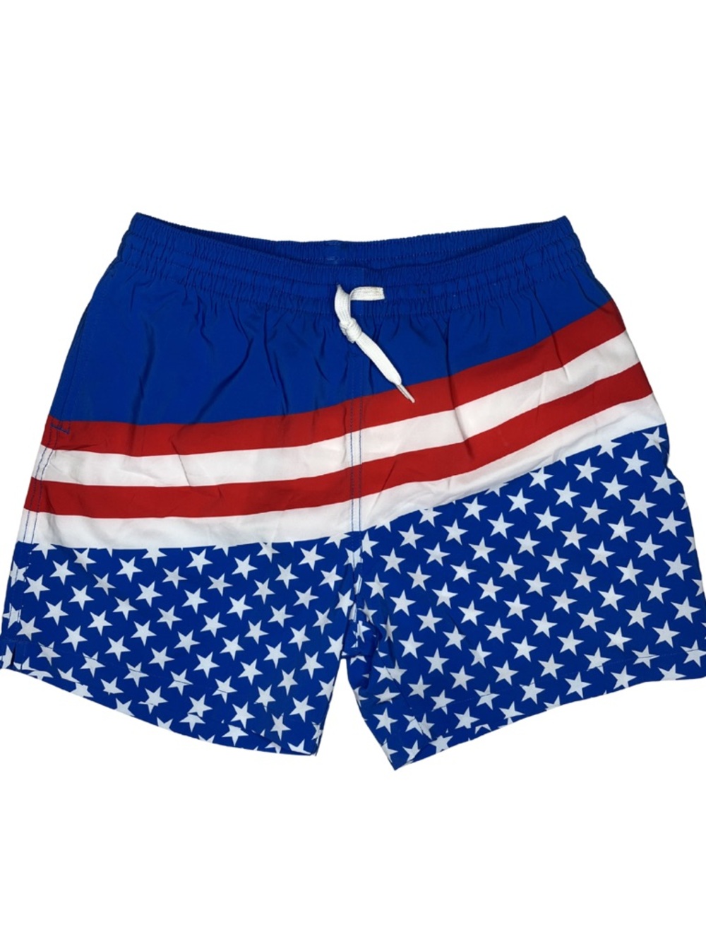 Chubbies Men’s American Flag Swim Trunks Patriotic USA Stars & Stripes
